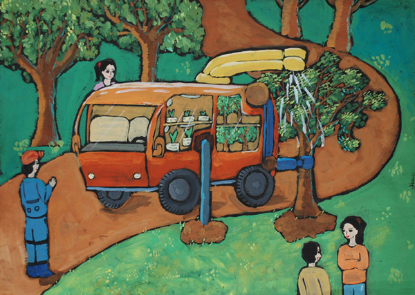全自動(dòng)育苗、種植車